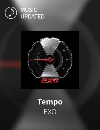 SuperStarSM_twt's tweet photo. [The Invincible K-POP King Is Back!!]
#EXO #Tempo / #节奏 (Tempo) updated!
They are back with 9 Perfect Members! The 5th Album! EXO COMES BACK☆
Make Some Noise!! Yaaay!
👉 https://t.co/377RvmCjvA
#어디에도_없을_완벽한_EXO #EXO #weareoneEXO #EXO_TEMPO #EXO_DontMessUpMyTempo #엑소 https://t.co/3nlYd0WmeO