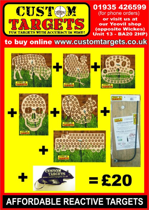 CustomTargets's tweet photo. BUY TWO GET ONE FREE on our best selling 6pack of ASSORTED REACTIVE TARGETS (411 reactive zones)  £13.50 or £20 with stand.
https://t.co/mWKDveJUOT https://t.co/D8XPKyEerZ