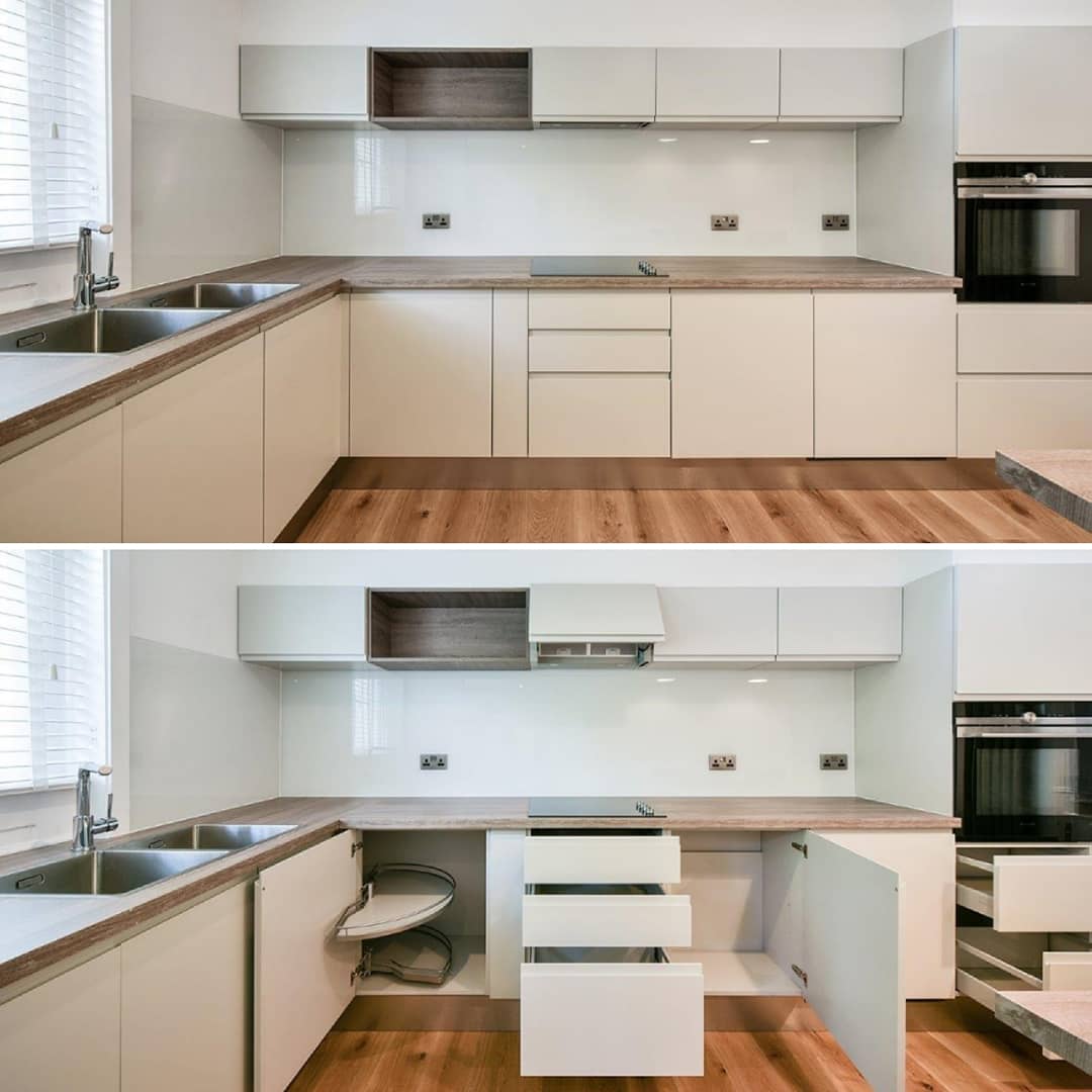 It is often said that a home can never have enough #storage! That is why whatever size the room or residence, our #designers can help you create a #clutterfree environment ... #declutteryourlife #stylishstorage #tidyhome #tidyhousetidymind #storageunits #kitchendesign #declutter