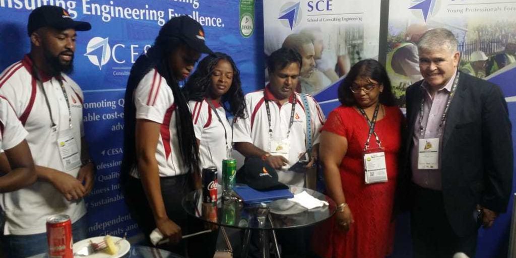 The_CESA's tweet photo. Today is the final day of #IMESA2018. Thank you to all delegates including the recently elected president of @imesa_za for making their way to our exhibition stand. If you are at the Boardwalk Hotel in Port Elizabeth, make your way to our representatives. https://t.co/gdsFyWGSm3