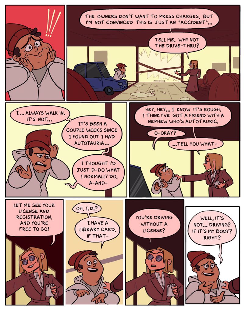 A double update of CENCARS!!
So for y'all that don't know, I've got diabetes and celiac; I gave some of my experience to Parker, though it's obviously not a 1:1 kinda thing. I mean, mine are autoimmune disorders, and his is more an autoauto one
#comics #webcomic #webcomics #comic 