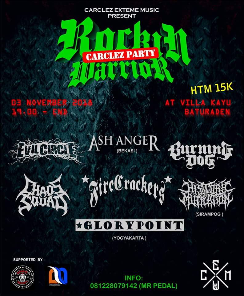 Hail ranger... Besok kita ugal-ugalan di #rockinwarrior Baturaden Banyumas. See you \m/