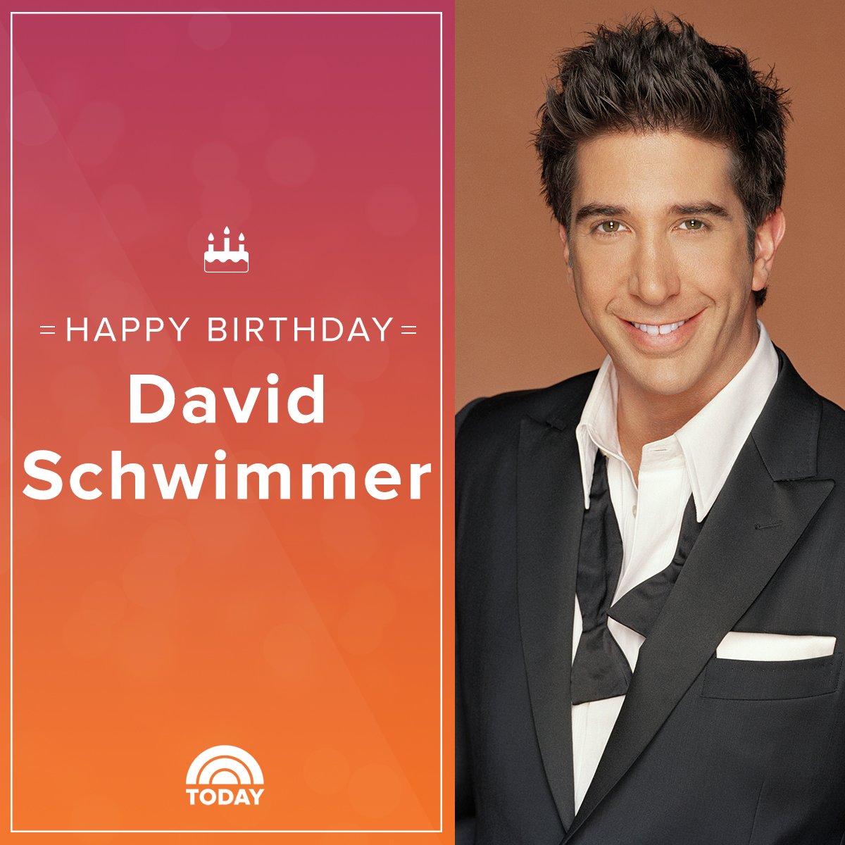 Happy birthday, David Schwimmer! (Pivot!) 