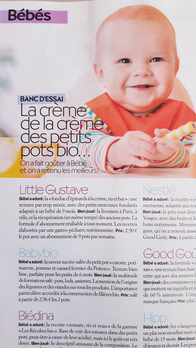 Yemi Affogbolo Tres Touche De Voir Little Gustave Dans La Selection Des Meilleurs Petits Pots Bio Seulement 6 Mois Apres Notre Lancement Merci Biba Littlegustave Babyfood Organic Foodtech Startup