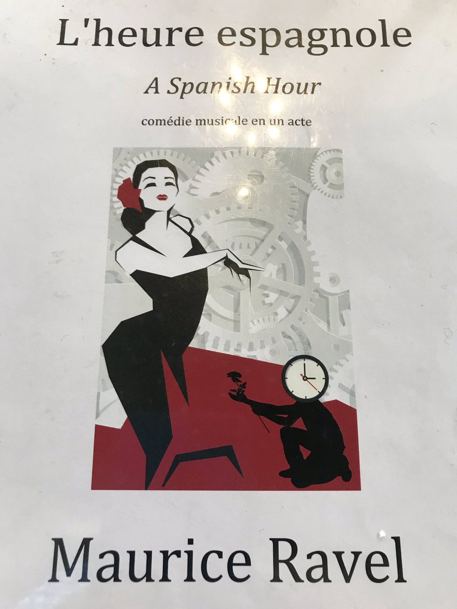 Anthony_Flaum's tweet photo. Seems crazy but we started this #opera #TheSpanishHour on Monday, blocked it by Wednesday &amp; are now at the Sitz. 👏🏼 @Midwalesopera @richard_studer @Jon_Lyness - “making good time”, “on the clock”, “time is money” #timepuns ad infinitum 😂 https://t.co/6R1TyOa9am