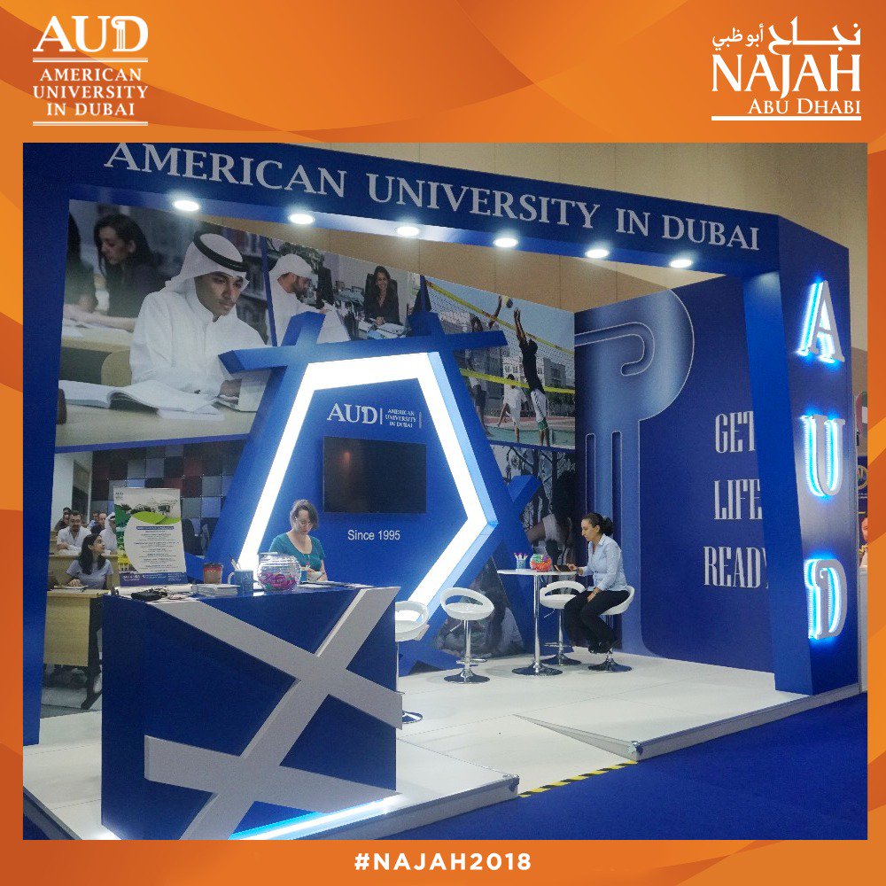 NAJAHCONNECT's tweet photo. Ranked among the top 150 institutionally accredited universities in the region, @AUDubai offers a gateway of endless employment opportunities! Visit #NAJAH to learn more. Join us @ADNEC, show runs until 9PM https://t.co/9hMz3YPOCz