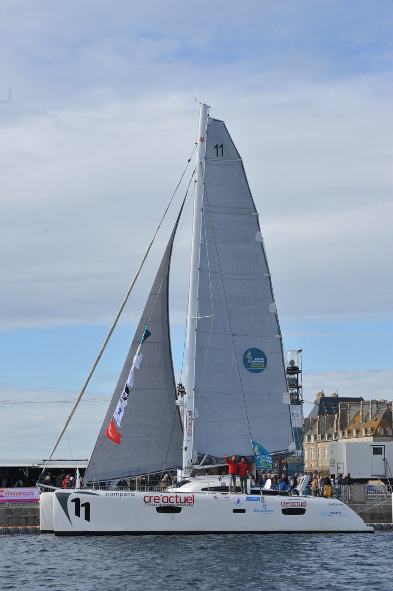 Bertrand_deBroc's tweet image. Baptème du #catamaran cet après-midi à 15h30 !  #RDR2018 #RHUMMULTI @routedurhum