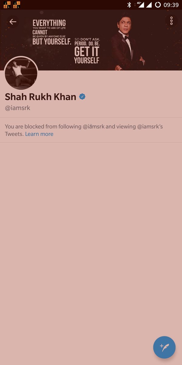 rohitdhuria's tweet photo. @iamsrk Sharukh has really gone hero to #ZERO He has enough time to block every person from where truth is coming out 😂😂😂 #HBDWorldsBiggestStar #KingKhan #ZeroTrailerOnSRKDay #ZeroTrailer #HappyBirthdaySRK #HappyBirthdayShahRukhKhan @gaurikhan https://t.co/6zj4BMMiW9