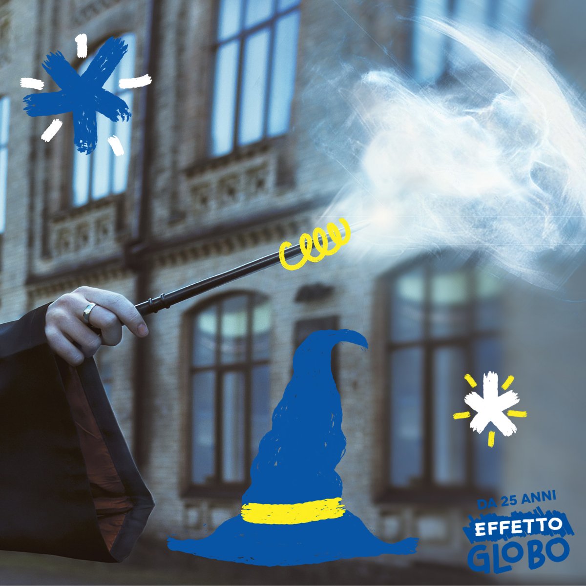 CentroGlobo's tweet photo. Negozi di magia, bacchette magiche e capello parlante. 
Dal 15 al 18 novembre immergiti nel mondo di un famoso #mago‼️
Chi è? 🔮✨
Continua a seguirci per scoprire di più! 😉

#EffettoGlobo https://t.co/stLpTZ9wTd