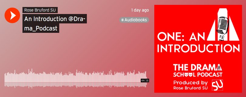#TheDramaSchoolPodcast is OUT TODAY
Check out Episode One Here:

rbcstudentunion.wixsite.com/events/drama-p…

Hosted by @broughton_eb + <a href="/JamesTudor97/">Tudor*</a> 
Produced by Rose Bruford Student Union