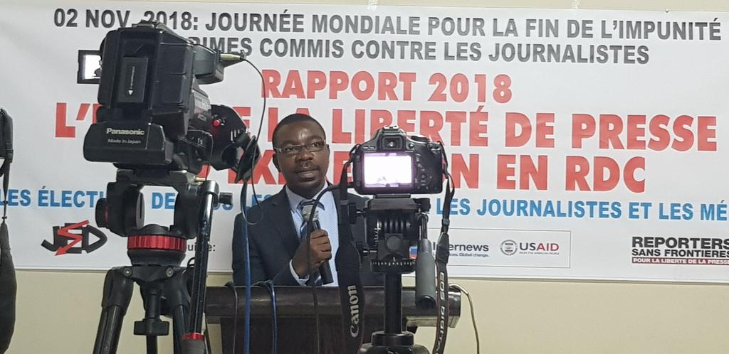 larissadi's tweet photo. Témoignages de journalistes victimes de violations de la liberté de la presse. C'est la journée mondiale pour la fin de l'impunité des crimes commis contre les journalistes #ImpunityDay #RDC https://t.co/WW763Uq3yW