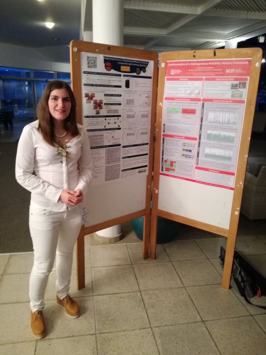cslab_ntua's tweet photo. Christina Giannoula and Chloe Alverti from @cslab_ntua presented their research yesterday at the #PACT2018 ACM SRC Poster Session! https://t.co/MKpfudjKzU
