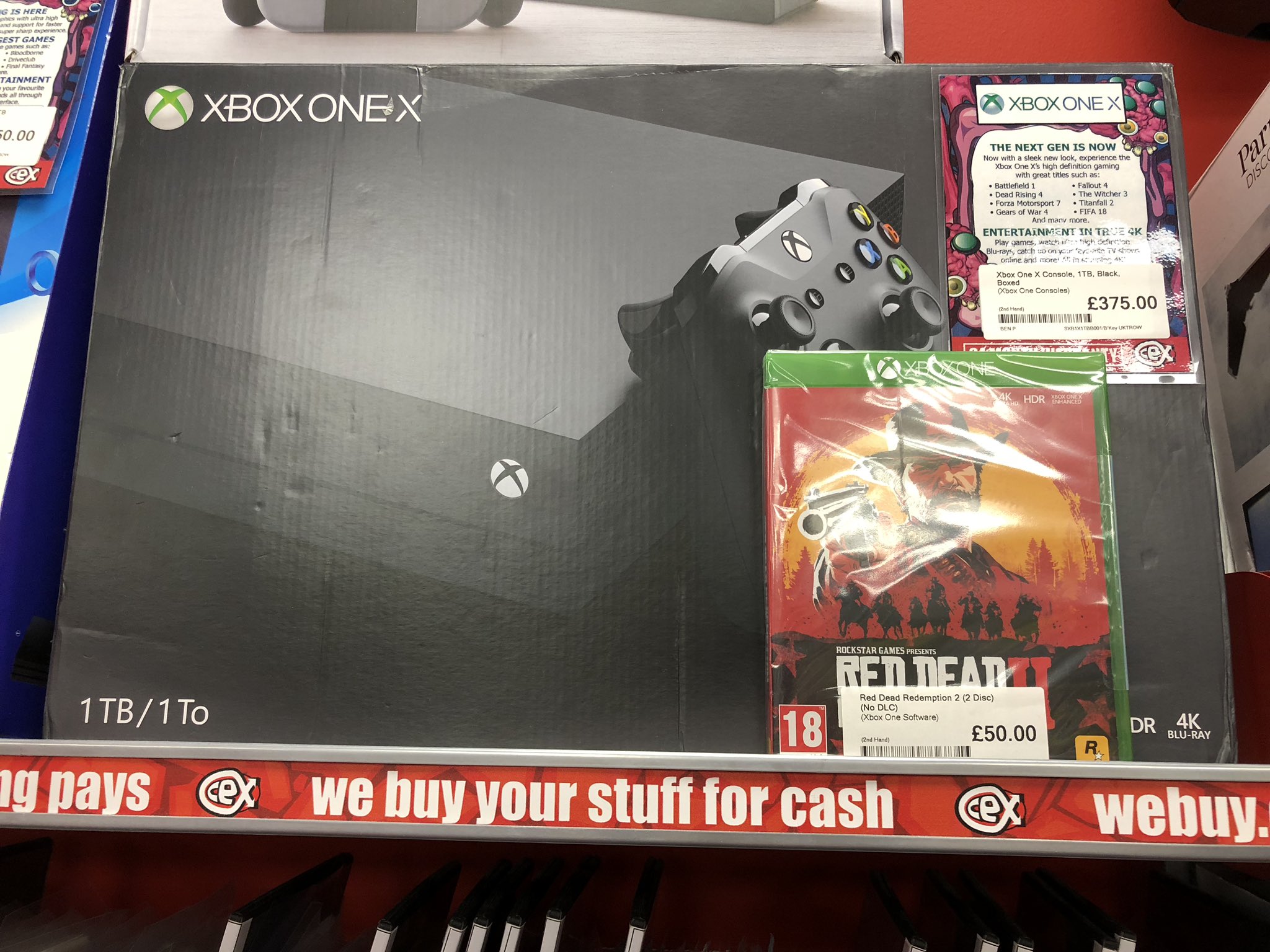 Xbox one x second hand cex sale
