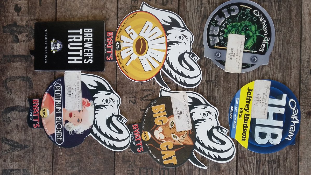 #ontapnow 5 of our faves from @OakhamAles @churchendbeer plus a dbl espresso dark porter winter warmer from @ByattsBrewery