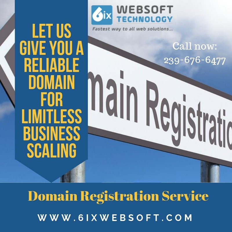 6ixwebsoftIndia's tweet image. Domain Registration Company in US
 
6ixwebsoft is the Domain Registration Company in the US which can help you with every aspect of your website; design and develop a graceful website. 

#Domain_Registration #Company

Contact us: +1 (239) 676-6477(US) | Dale@6ixwebsoft.Com