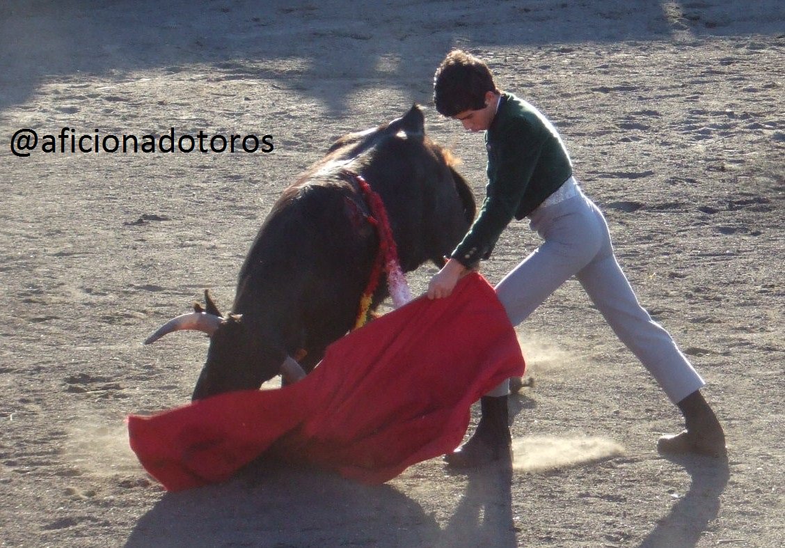 Pedro Rufo con un becerro de Mariano Arroyo. Belvís de la Jara 21/01/18