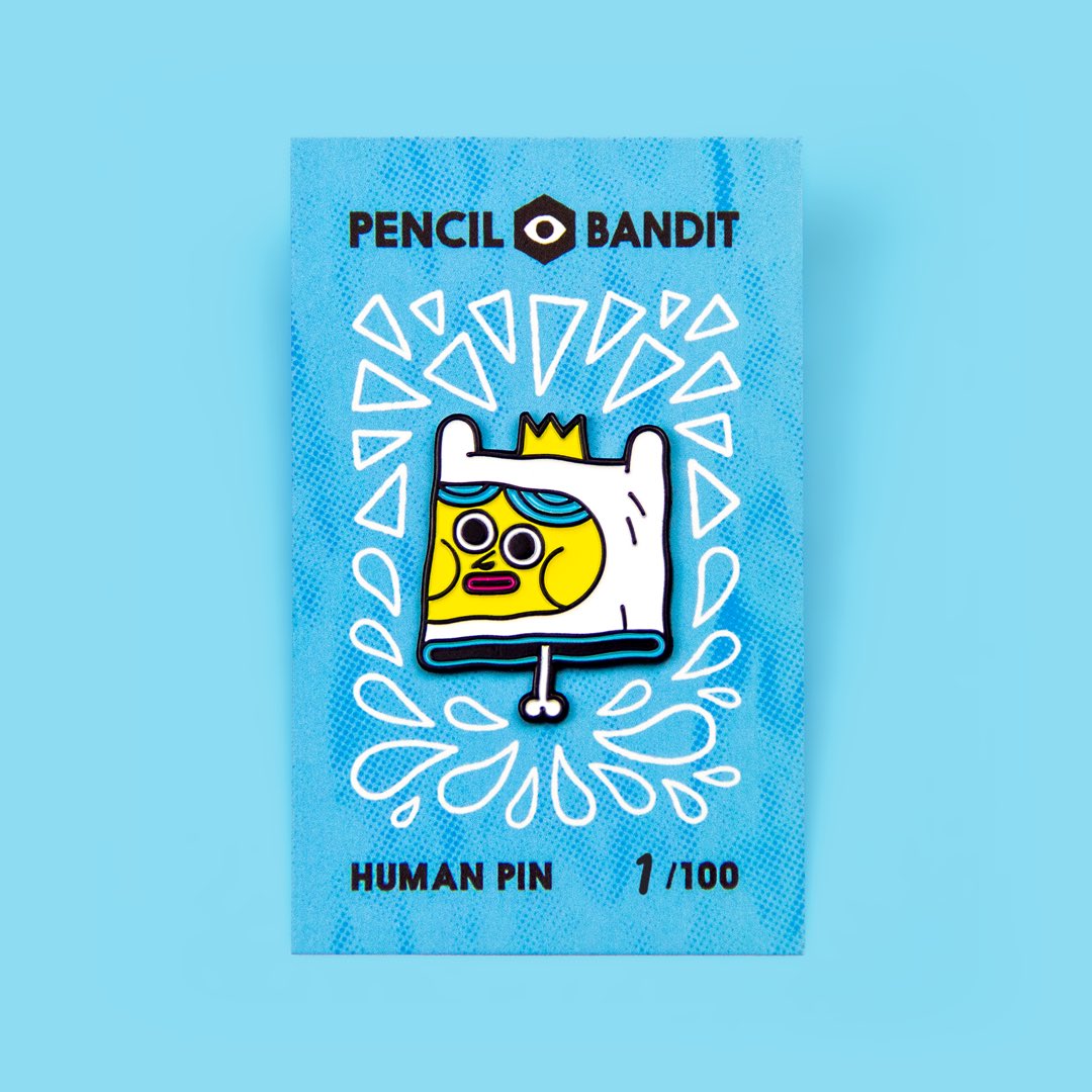 What time is it? It’s NEW ENAMEL PIN time! Limited edition online now, and at <a href="/wearebif/">BIF</a> all weekend. #enamelpin

👉 pencilbandit.com/shop/humanpin 👈