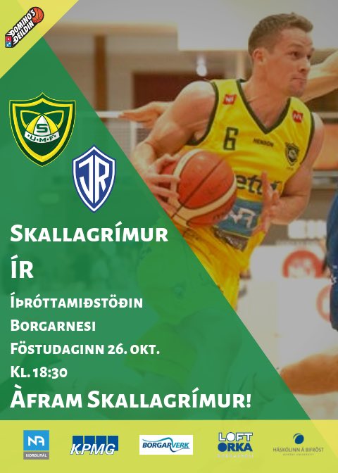 Hörkuleikur í kvöld í Fjósinu! Áfram Skallagrímur! #körfubolti #dominossyn