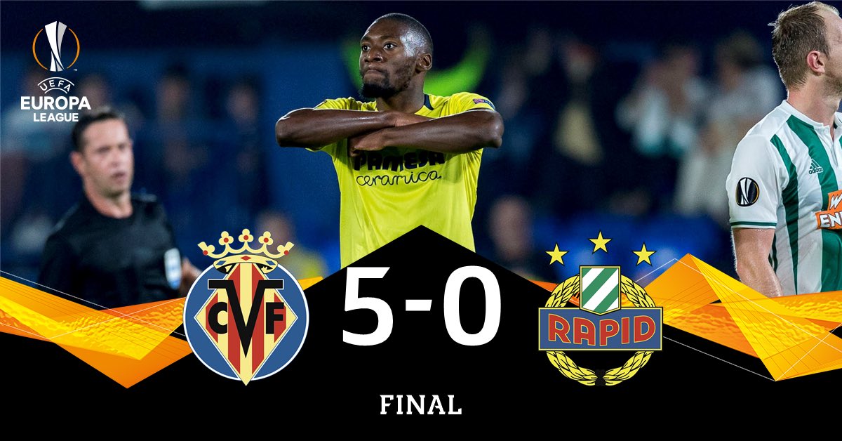 Villarreal s'est imposé hier en Europa League vs au Rapid de Vienne 5-0