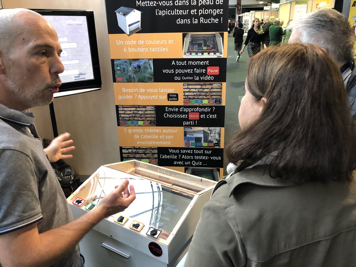 digizz_'s tweet photo. Ouverture du salon @SNApiculture à Rouen. #inruche en effervescence avec Xavier à la démo. Et la @Dagoma3D toujours en pleine impression https://t.co/id6rf0c7Md
