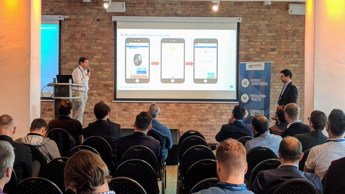 Great presentation by @AXAHealthKeeper at #garminhealthsummit