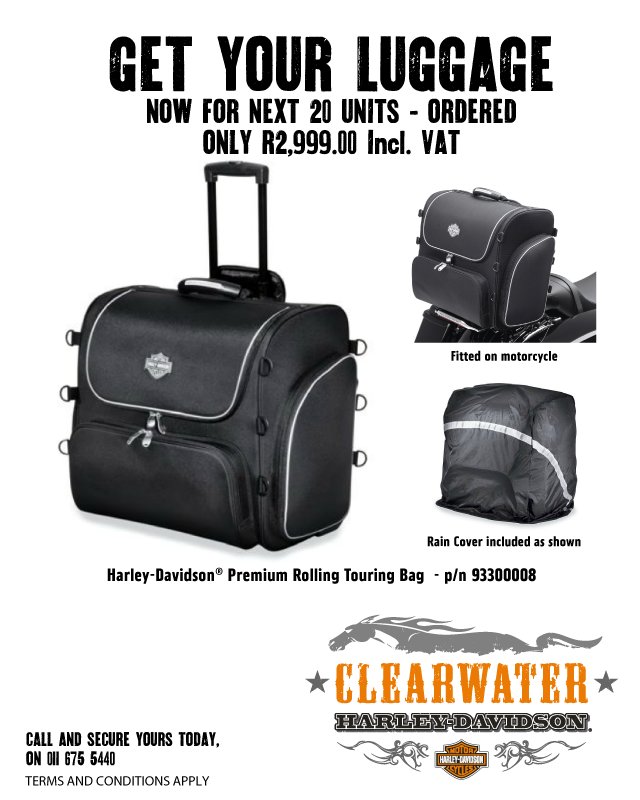 SPEAK TO martin@hdavidson.co.za  011 675 5440 AND GET YOURS