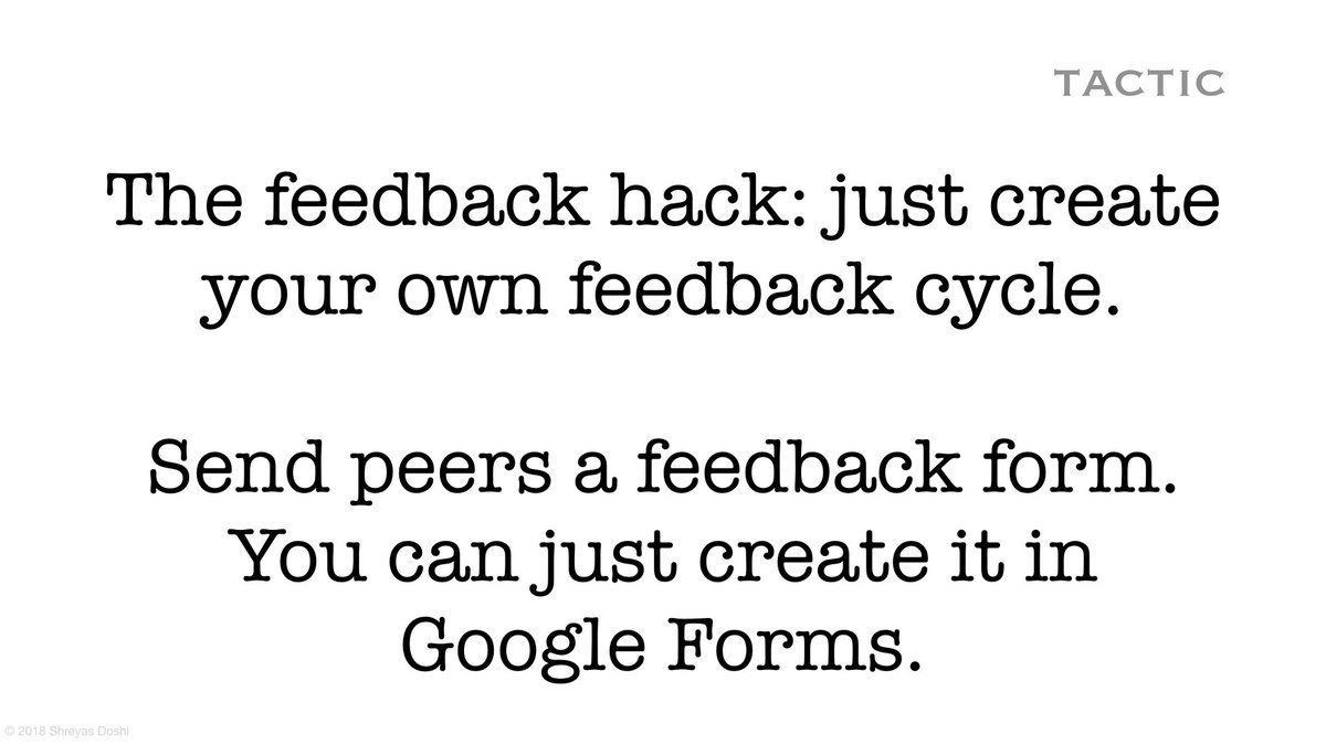 Don’t rely on the official performance review cycles. Get continuous feedback.
