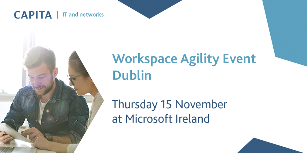 Capita_TS's tweet image. We’re delighted to announce we’ll be hosting a #WorkspaceAgility event at the incredible @Microsoftirl in #Dublin on Thursday 15 November. Register today to book your place bit.ly/2J5X2Ge
 
#BusinessDublin #IrishBusiness #EnterpriseIreland #smartworkforce #futureofwork