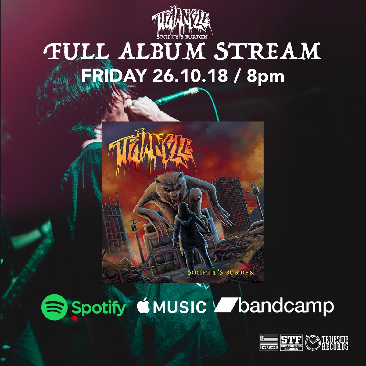 SOCIETY’S BURDEN FULL ALBUM STREAM TONIGHT 8pm