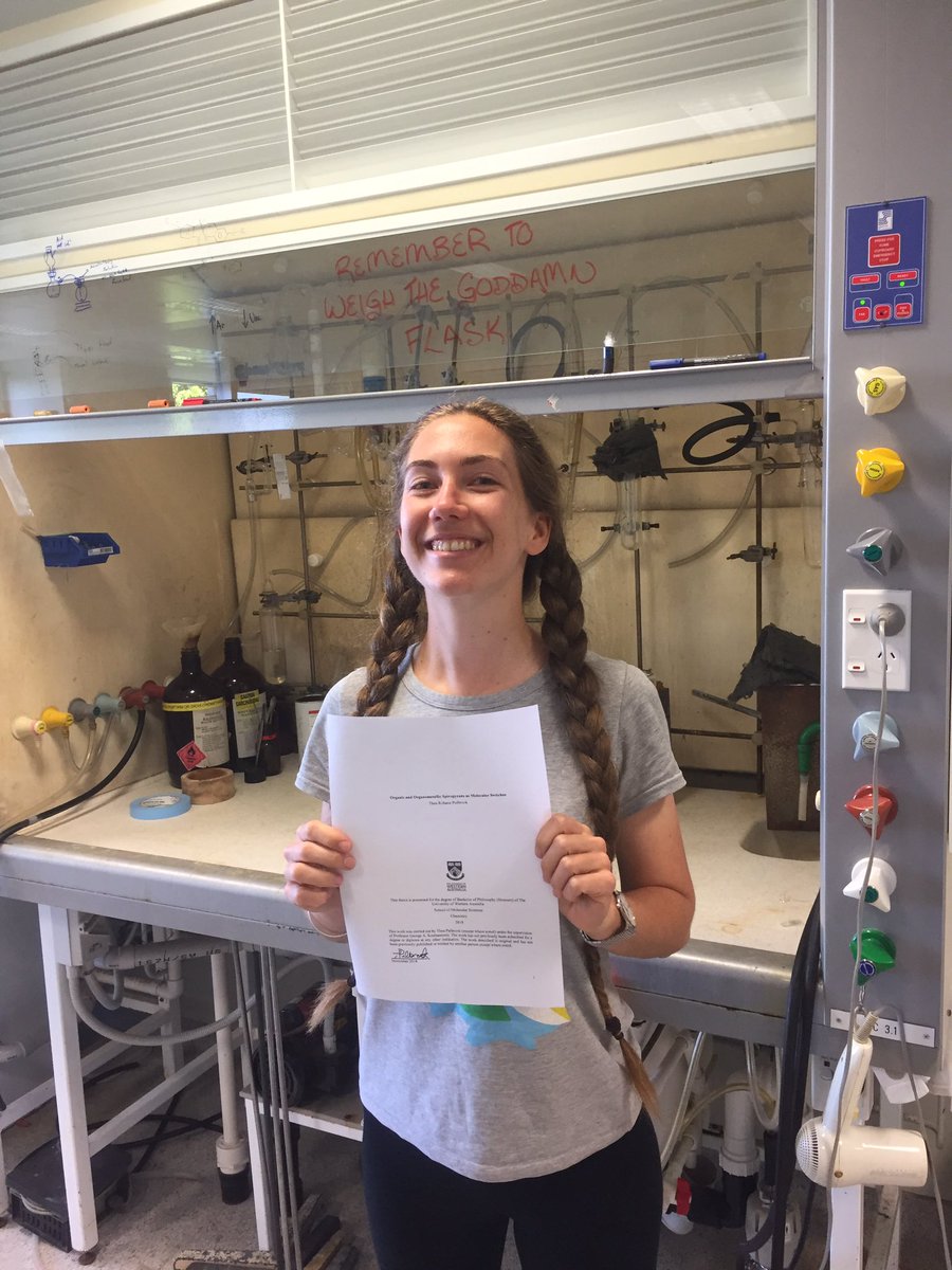 Congratulations to Thea for completing her honours theasis <a href="/SMS_UWA/">Molecular Sci-UWA</a> #ozchem