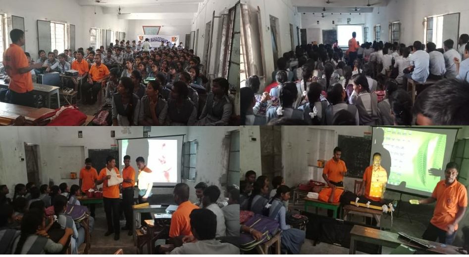 WBPolice's tweet photo. An awareness Program organised by #DisasterManagementGroup of #SAP9thBn. Sandhya, Krishnagar, Nadia between School students & give some basic tips for the safety from Natural calamities. https://t.co/PzEVamjOL0