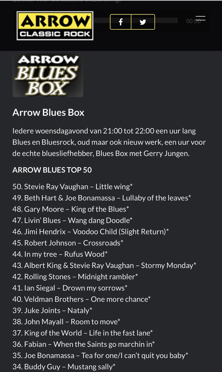 One more chance op plek 40 <a href="/arrowCLrock/">Arrow Classic Rock</a>  <a href="/Arrow/">@Arrow</a> Blues Top 50 - @ Blues Box - presentatie Gerry Jungen