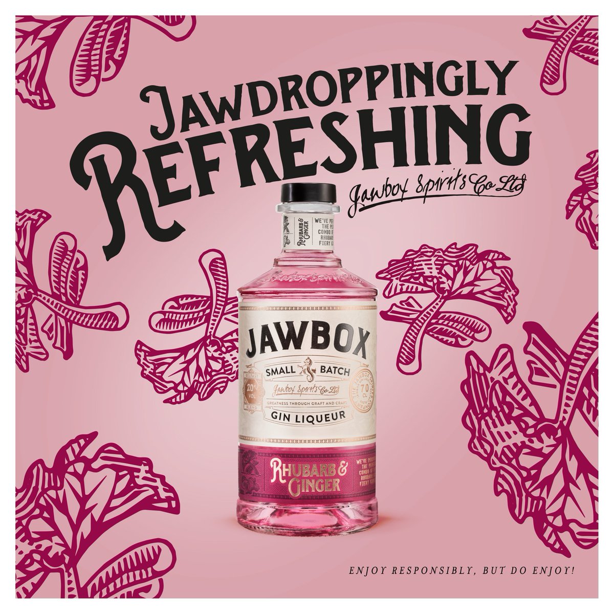 Another chance to win this #NationalRhubarbMonth, we're giving away THREE bottles of Jawbox Rhubarb &amp; Ginger. To enter, RT and follow our page. T&amp;Cs apply. #JawboxGin