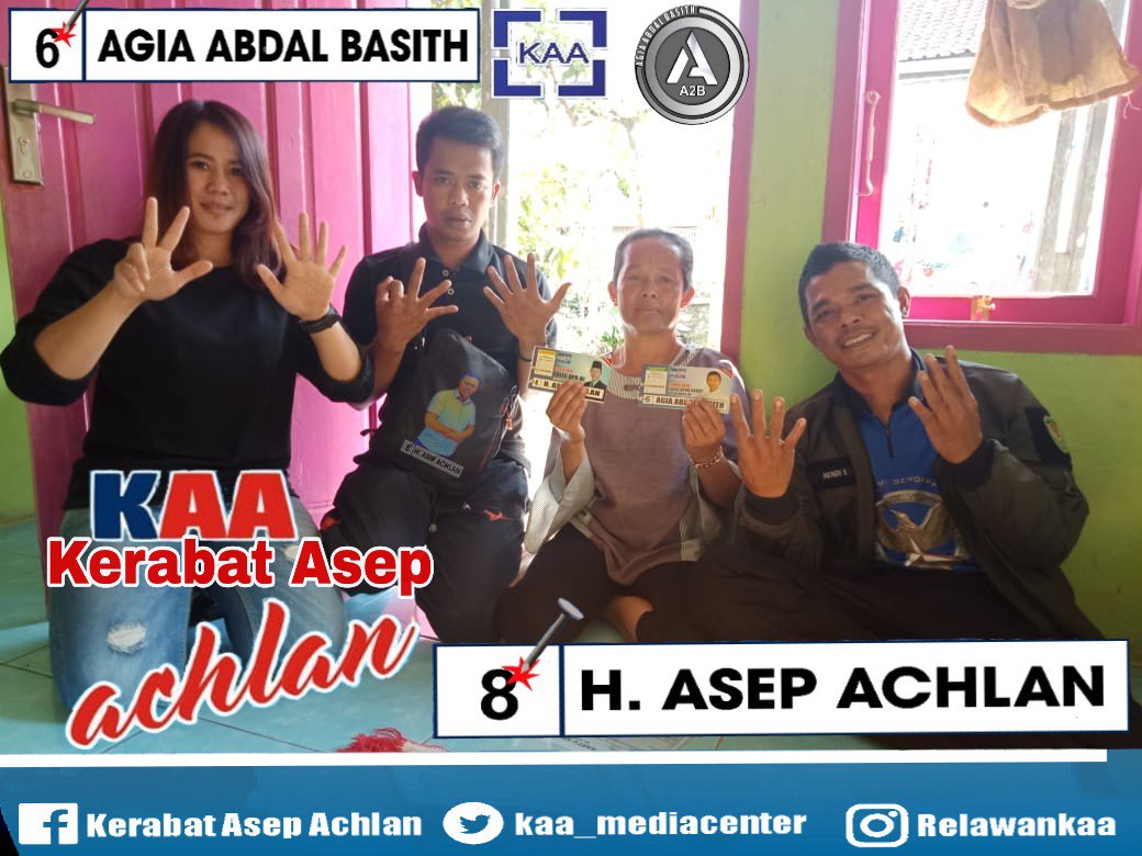 relawankaa's tweet photo. Semnagat buat para tim ingat no 8 dari partai DEMOKRAT
#relawankaa 
#2019pedeaja 
#kerabatasepachlan https://t.co/zROcaYpqre