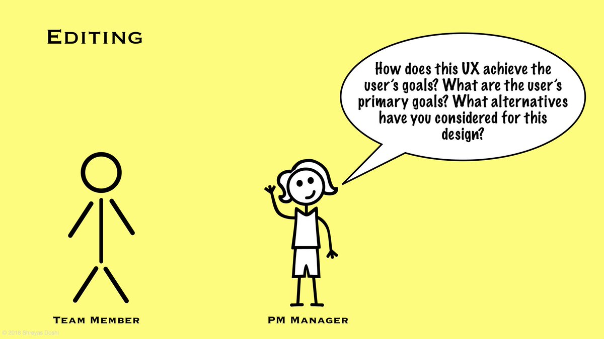 Editing is often the hardest part for new PM managers. We’ll be talking about it some more.