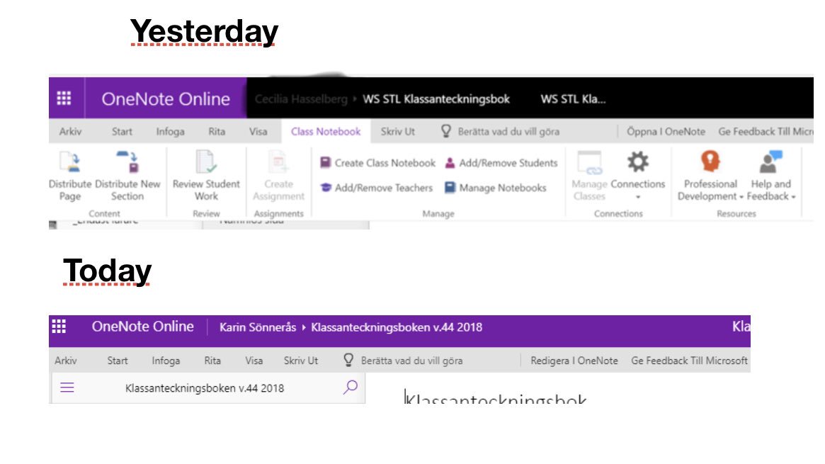 kossan62's tweet photo. @MSFT365Status Can't find Class Notebook on OneNote Online? So I'm unable to Distribute Page, Review Student Work and so on. Why? https://t.co/GuONK0kE9Y