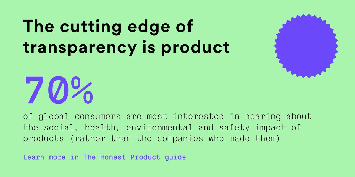 The #HonestProduct Guide reveals that global consumers are hungry for more #transparency about the social, health, environment, and safety credentials of the products they buy. Learn more at bit.ly/thehonestprodu… #2018SRS