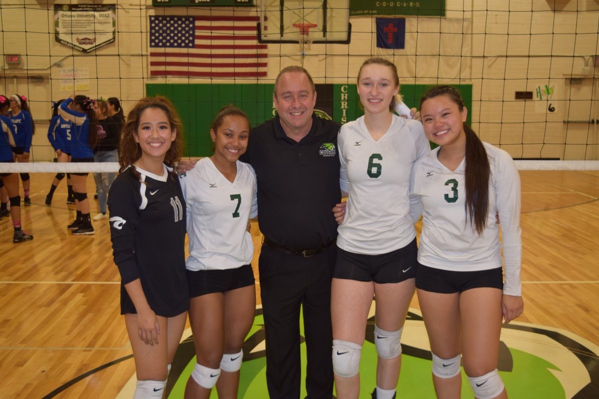 PC_CougarsAD's tweet photo. Never over until it's over! Back from 0-2 for the 5-set win! Nice way to close it out! #PCGoGreen https://t.co/ReTzQy7Vv3