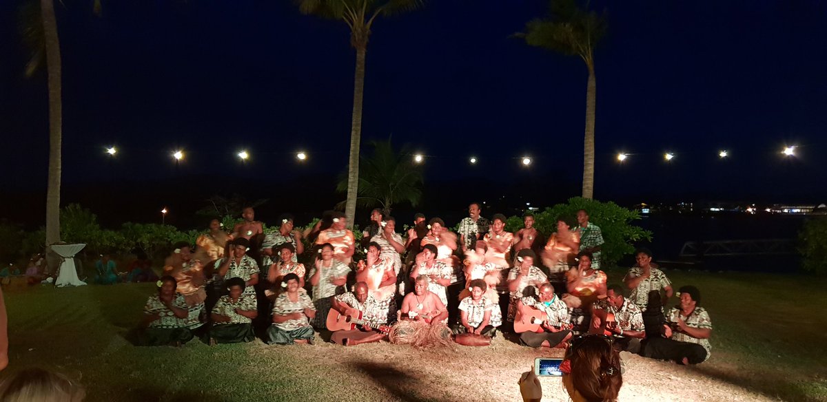 cherrieleong's tweet photo. The warmest welcome by a Fijian performance team to the #businesschicks event #moversandbreakers 2018. Belinda and myself are very lucky to have won the #iconicwomen comp to be here. https://t.co/SFlfGWEKIr