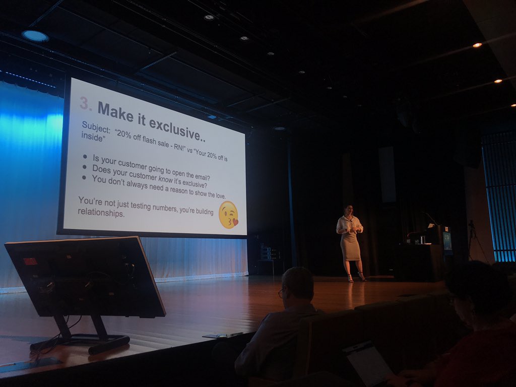 Split testing subject lines to make them more exclusive to the subscriber has led Showpo to up to 5% higher open rates #EMSA2018