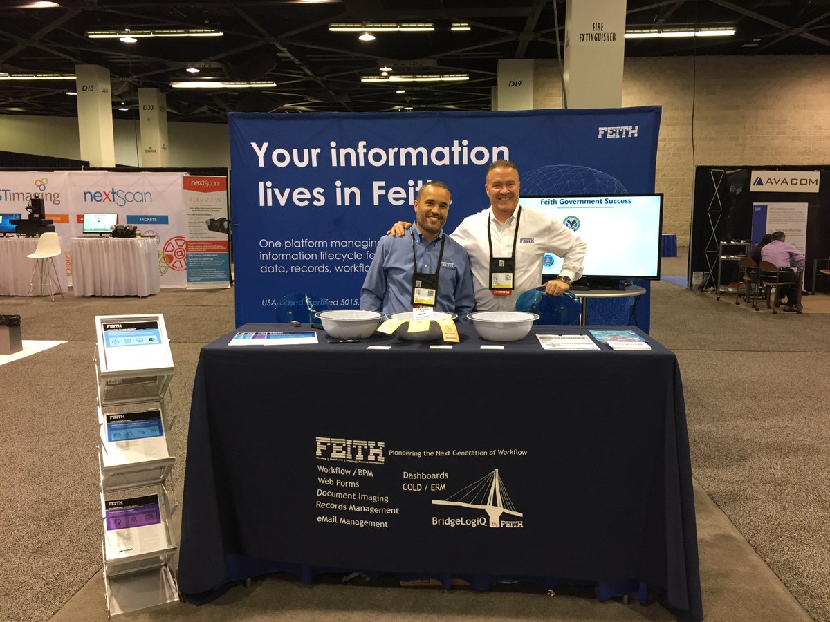 Great chatting with the Feith team at ARMA Live 2018!  Look forward to having you as a part of the GWDCARMA Spring Seminar 2019! #Feith