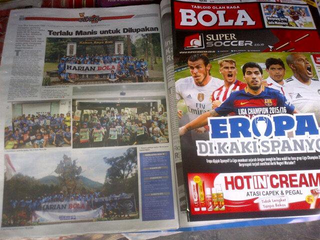 SELESAI. 
TERIMA KASIH.

True Blue Indonesia &amp; Blues Troops mengucapkan byk terima kasih utk <a href="/TabloidBOLA/">Tabloid BOLA</a> #Bolavaganza #HarianBOLA yg telah membantu publikasi berbagai kegiatan TBI &amp; zona melalui liputan, undangan &amp; sponsorshipnya.

#TerimaKasihTabloidBola. You'll be missed.