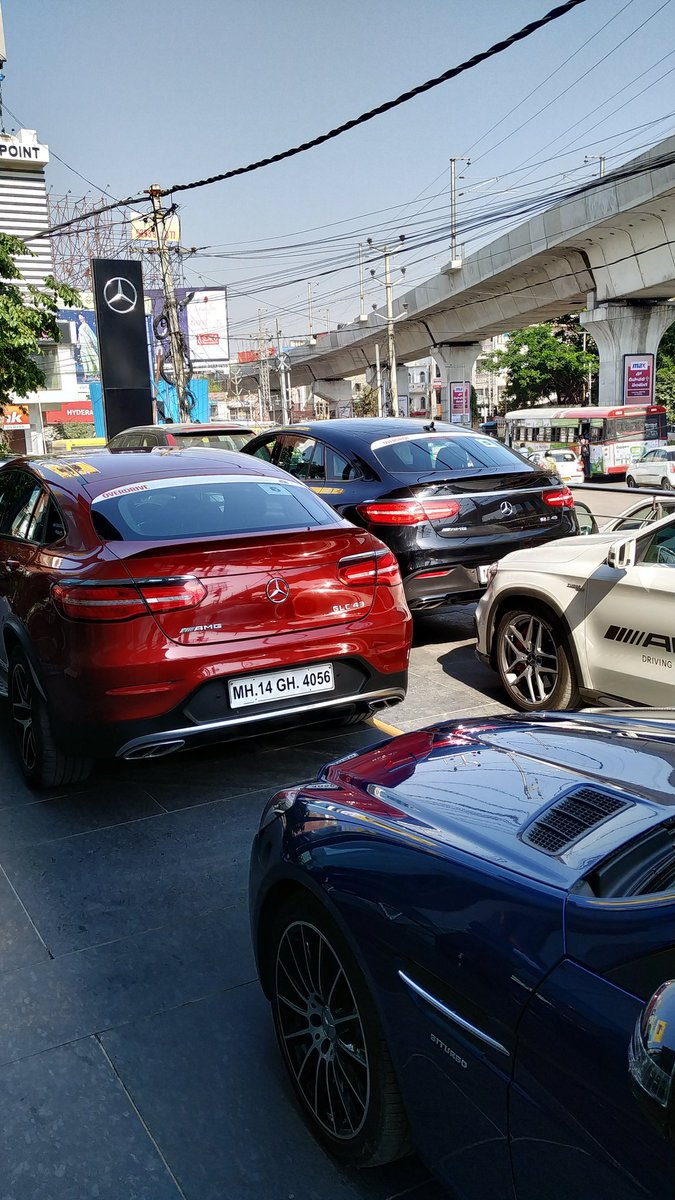 odmag's tweet photo. We are all set to begin with the Hyderabad chapter of the @MercedesAMG #EmotionTour #GLC43AMG #GLA45AMG #C63AMG #E63AMG #G63AMG #AMGGT https://t.co/VfyELr2gxP
