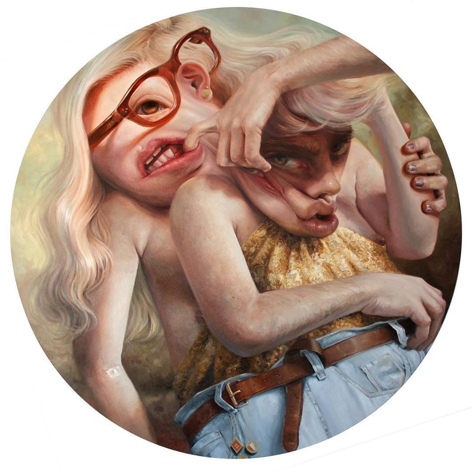 BeautifulBzarre's tweet photo. .@pepelacho's work beautifully illustrates that it is our differences that make us beautiful! “Fear My Most Devoted Follower” [Oil on Canvas] from his recent solo “Polarities” at @BoothGalleryNYC 

#beautifulbizarremagazine #HoracioQuiroz #surrealart #painting #boothgallery https://t.co/RobapbduMb