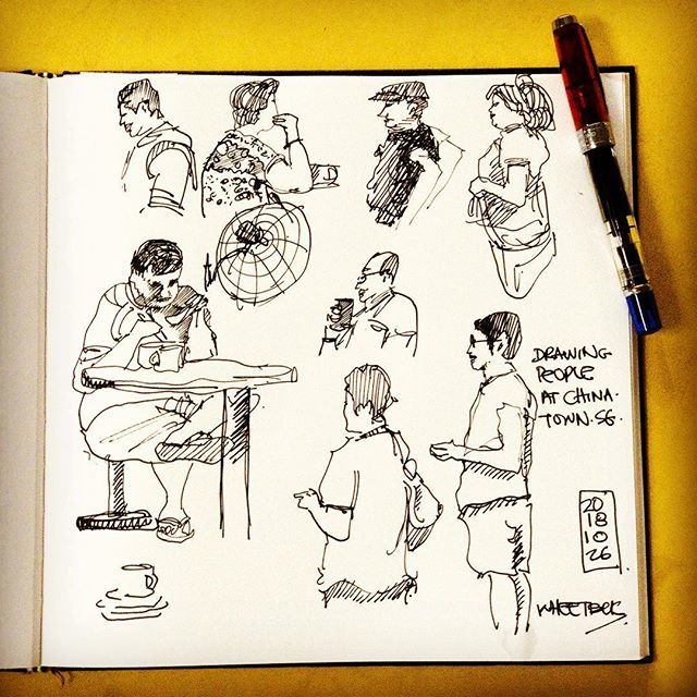 wheeteck's tweet photo. 2018-10-26 Sketching people in Chinatown Complex Foodcourt.
.
.
#adultlearningarch #art #artist #artwork #draw #drawing #color #colour #myart #sketch #sketching #sketchbook #sketchwalker #urban #urbansketch #urbansketchers #usk #usksg #watercolor #waterc… https://t.co/qASsPjEsrK https://t.co/MkosDRmyrI