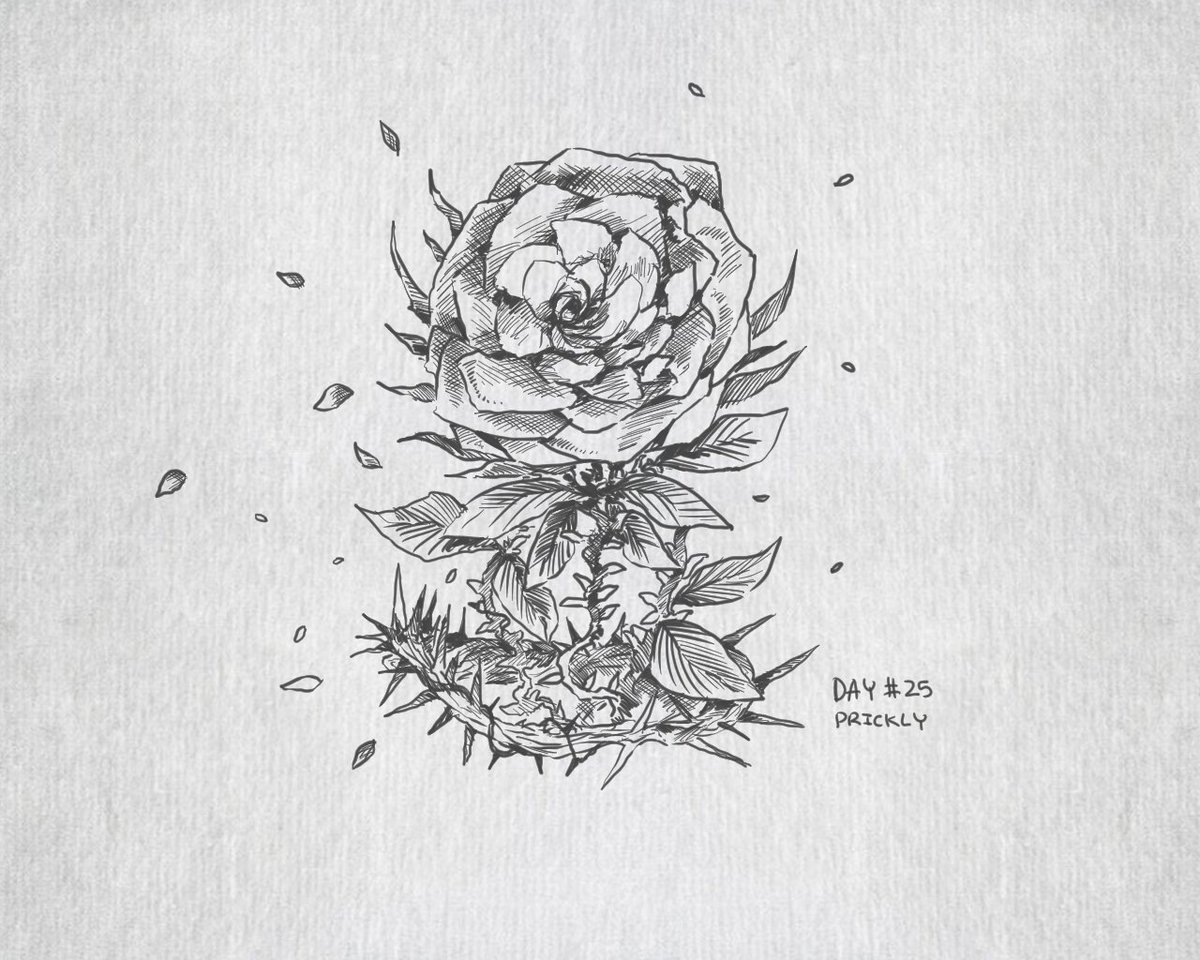 #inktober Day 25, Prickly 