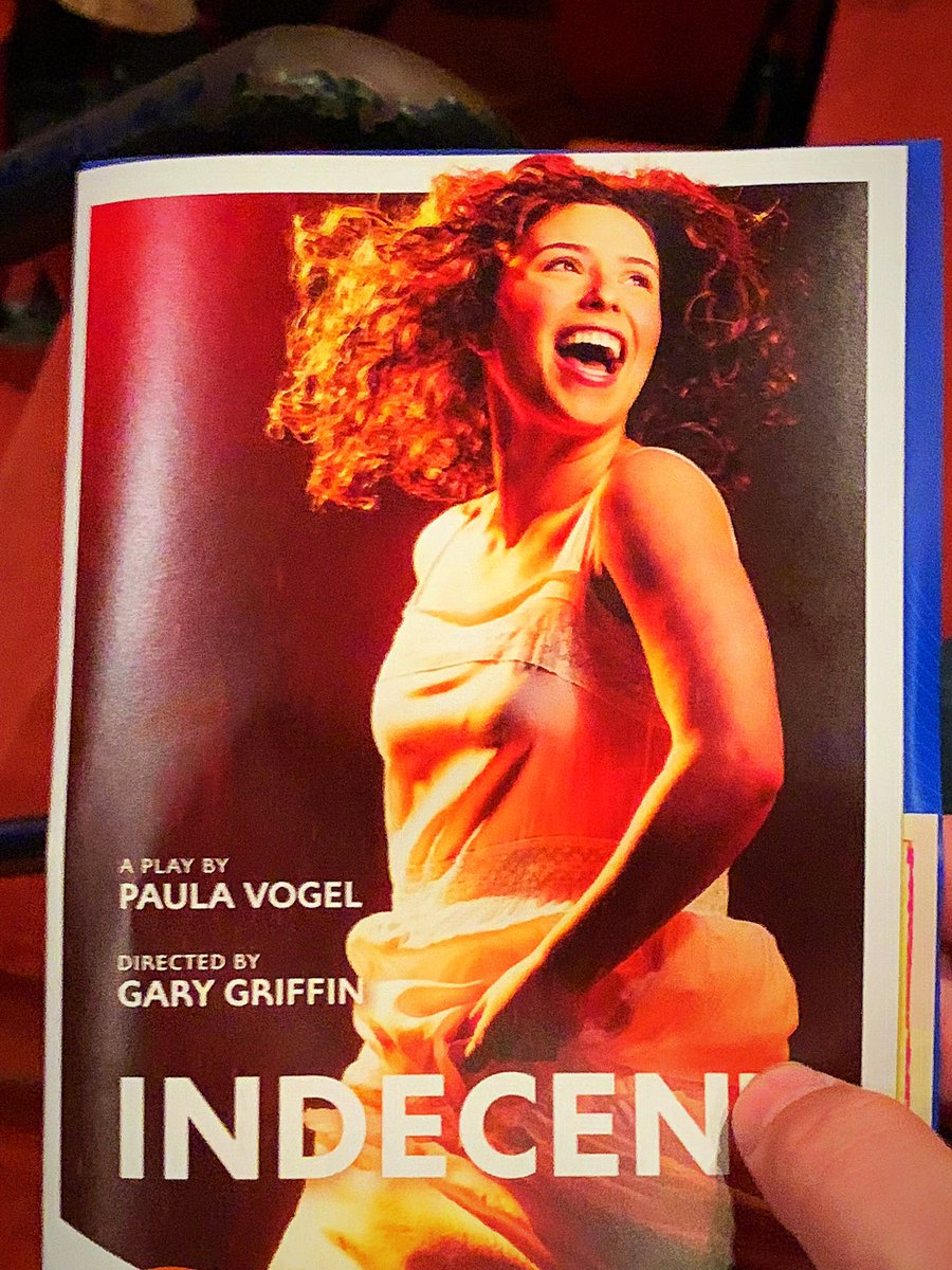 gerardwozek's tweet photo. What a treasure to discover playwright @VogelPaula and her theatrical #masterpiece #Indecent #indecentvg now playing @VictoryGardens @ChiTheatreMusic @IndecentBway Just brilliant! https://t.co/4FXscdUvj5