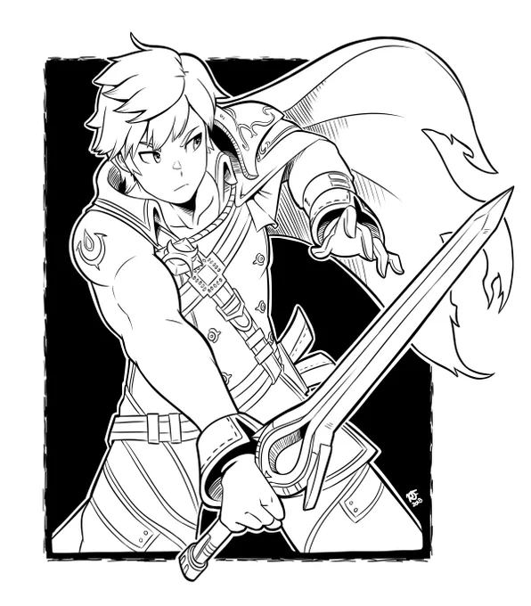 Day 25 - Chrom
#inktober2018 #SuperSmashBrosUltimate 