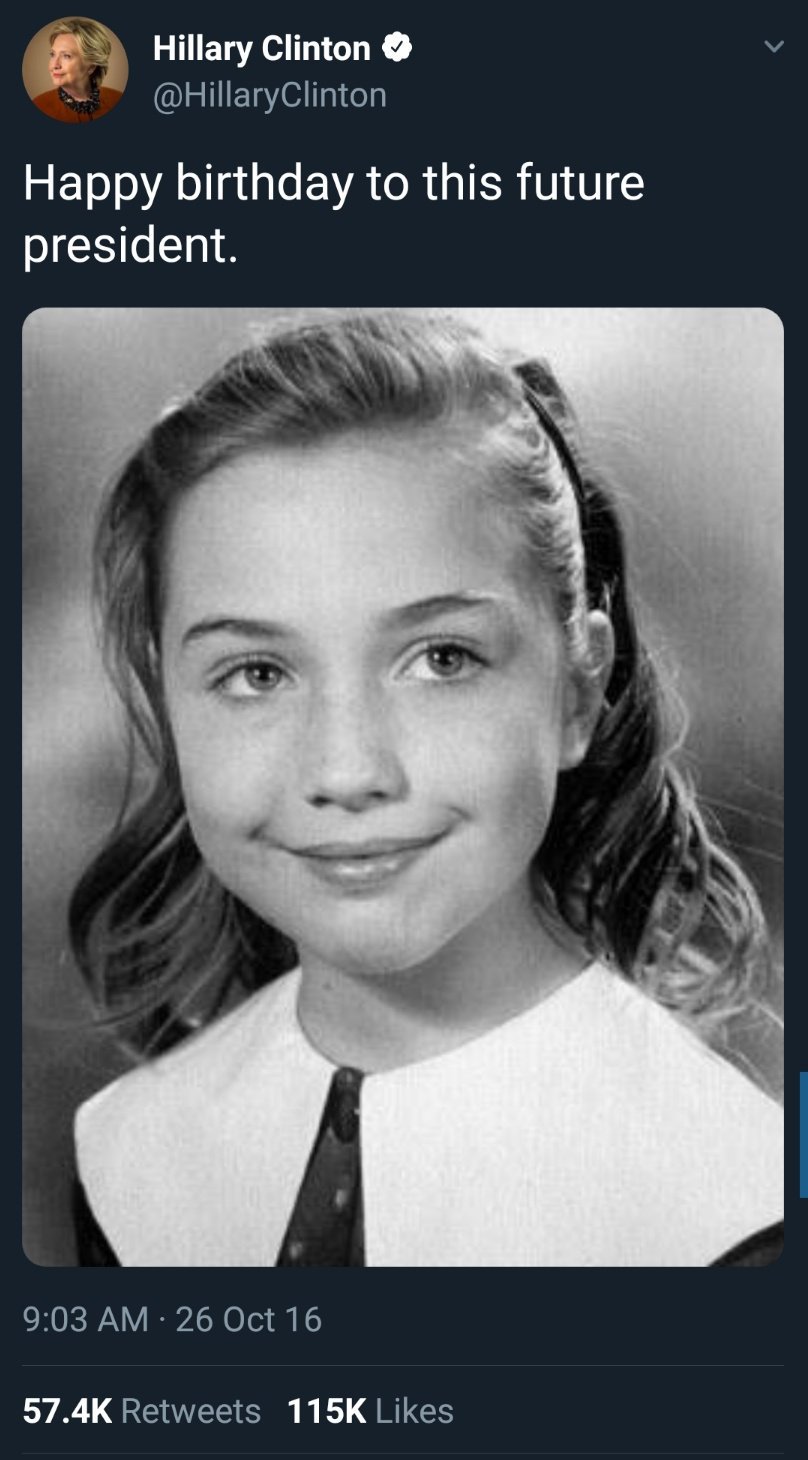 Happy Birthday, Hillary Clinton. 

LOL. 