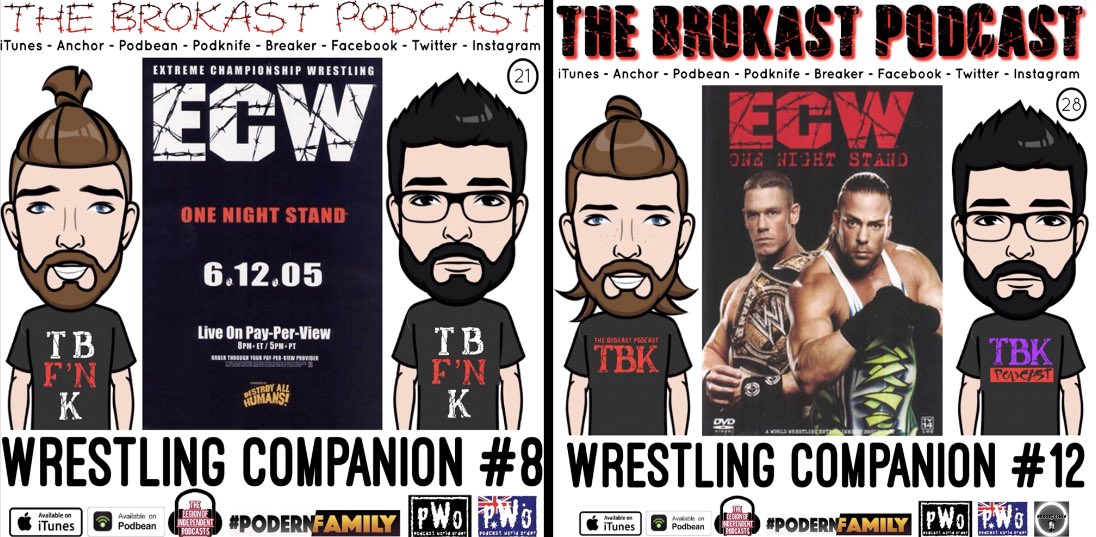 TheBroKast's tweet photo. Love #ECW? Come listen to our 2 watch-along #WrestlingCompanion for #ECWOneNightStand2005 and #ECWOneNightStand2006! Listen here ➡️ https://t.co/BvcZNhuR5a and
https://t.co/HGzbfo4uil #pWo #LegionofIndyPods #PodernFamily #PodSociety #RAW #SDLive #205Live #NXT #TBK #TBKVault https://t.co/OpABspilAO